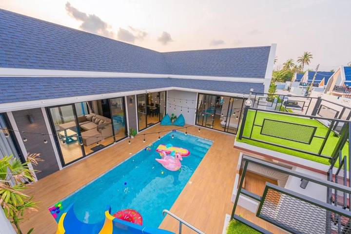Villa voor 12 personen, with zwembad and tuin as well as uitzicht in Thailand