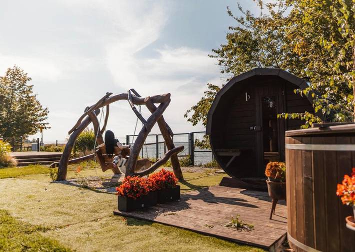 Chalet für 6 Personen, mit Garten und Sauna sowie Whirlpool im Stettiner Haff - 4