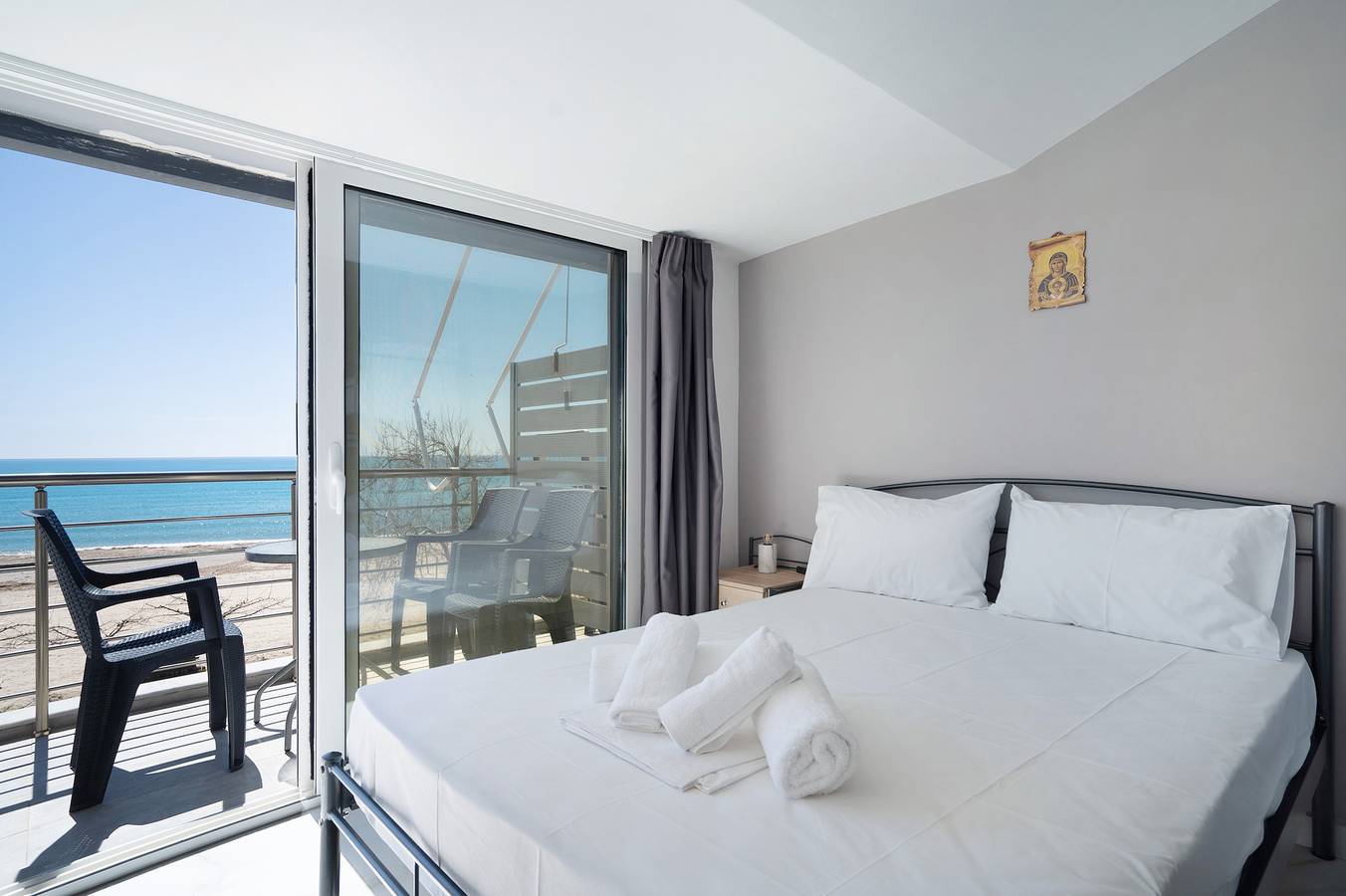 Ganzes Studio, Studio-Apartment 'Iguana 17' mit Meerblick, Wlan und Klimaanlage in Preveza Regionalbezirk