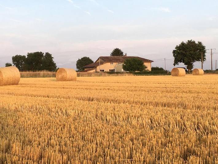Gîte pour 2 personnes, avec Balcon ainsi que Jardin et Vue dans Saint-Trivier-sur-Moignans