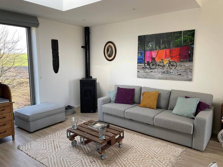 Ferienhaus für 14 Personen, mit Balkon und Terrasse sowie Garten und Ausblick in Hamois