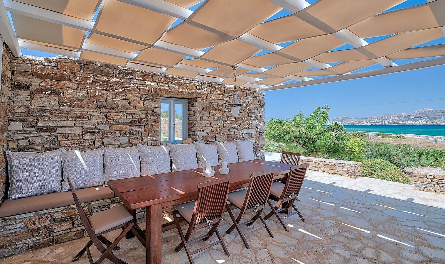 Villa 'Afroditi B' avec vue sur mer, Wi-Fi et climatisation in Unité régionale de Paros