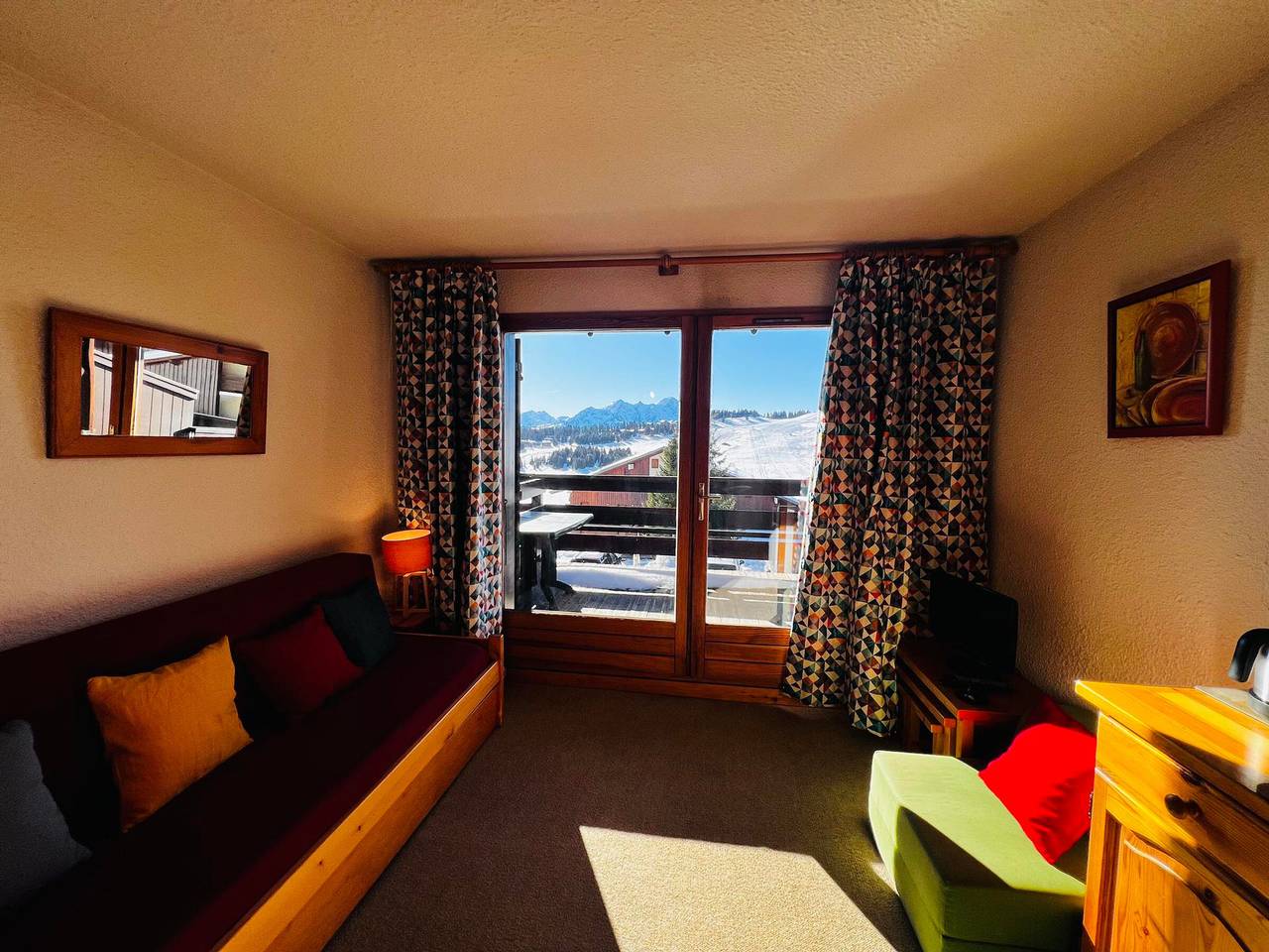 Estudio entero, Estudio Cabina Les Saisies, 4 pers, Terraza sur in Les Saisies, Albertville region