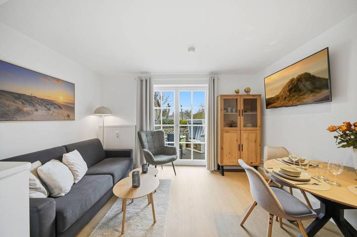 Ganze Wohnung, Modernes Apartment Witt Hingst mit Terrasse und Garten in Westerland in Tinnum, Sylt (Gemeinde)