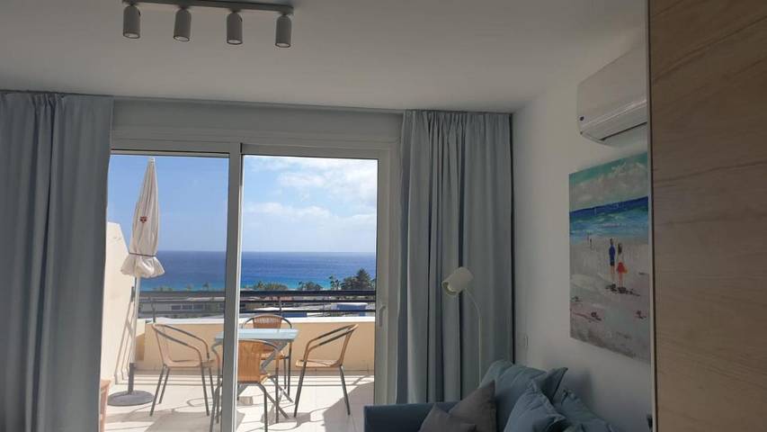 Ferienwohnung für 2 Personen, mit Terrasse und Pool sowie Ausblick in Morro Jable