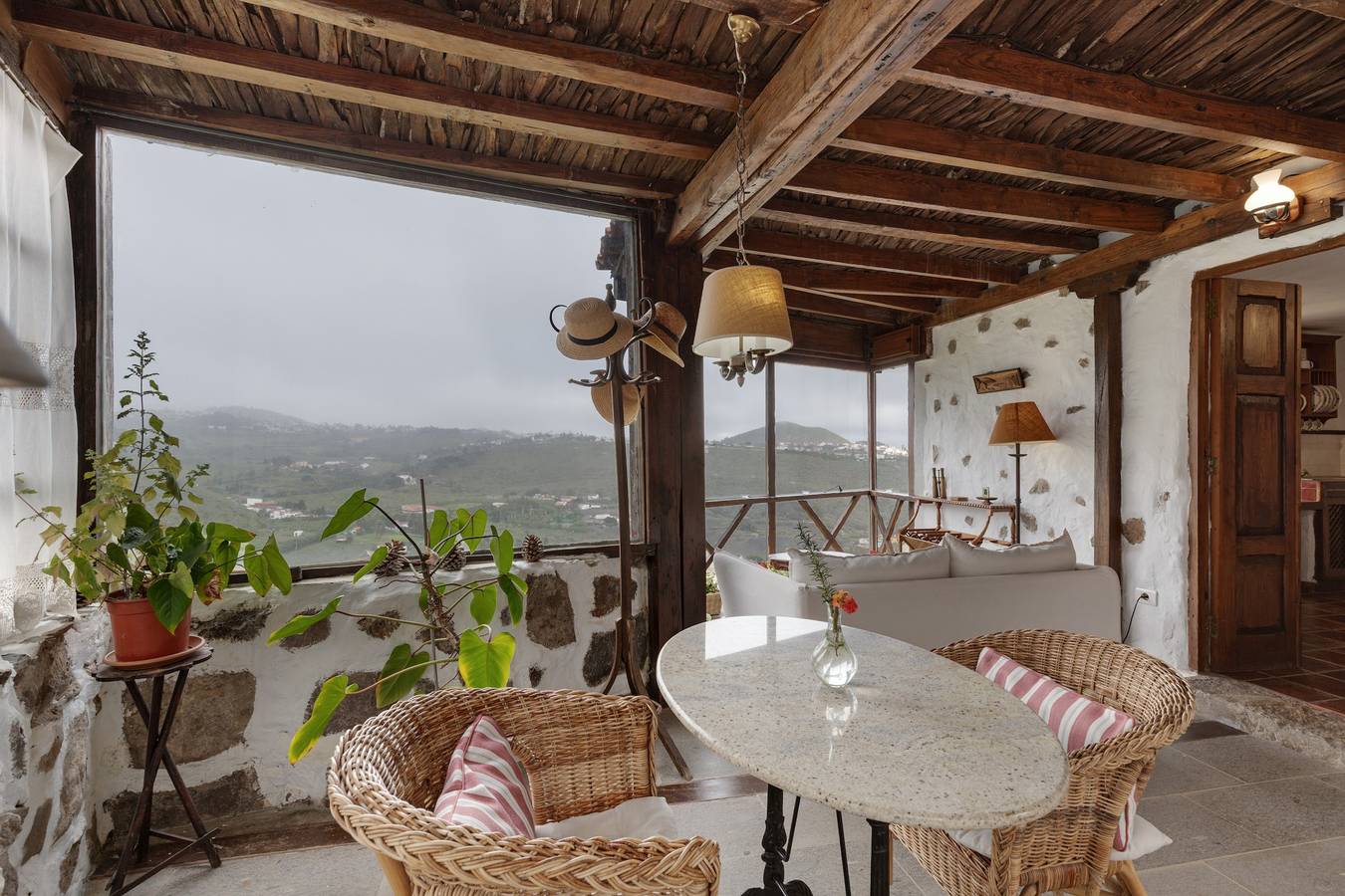 Casa Finca Mirador Bandama Valle mit privater Terrasse, Whirlpool, Wlan und Klimaanlage in Las Palmas, Gran Canaria Nord