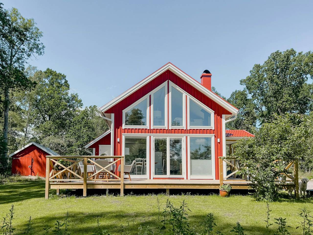 Modernes Lofthaus im Wald bei Gullabo in Gullabo, Torsås und Umgebung