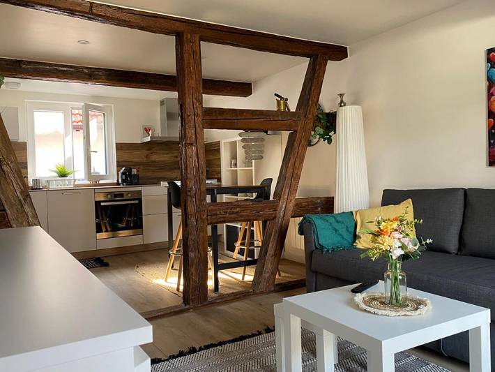 Gîte pour 3 personnes, avec terrasse et vue, animaux acceptés à Schleithal - 2