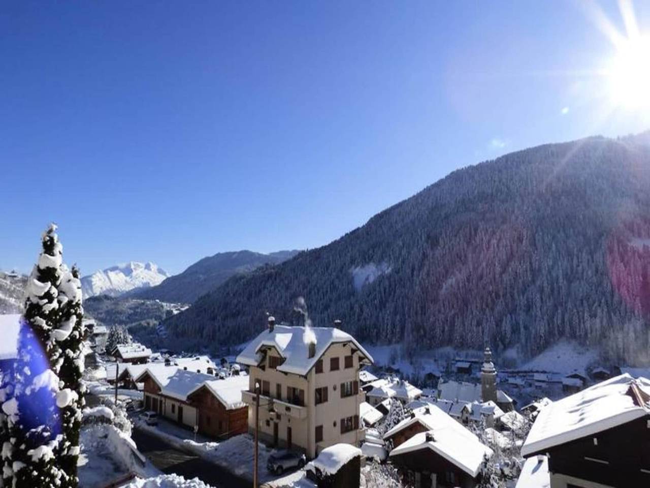 Ganze Wohnung, Studio in Grand-Bornand mit Bergblick in Le Grand-Bornand, Annecy und Umgebung