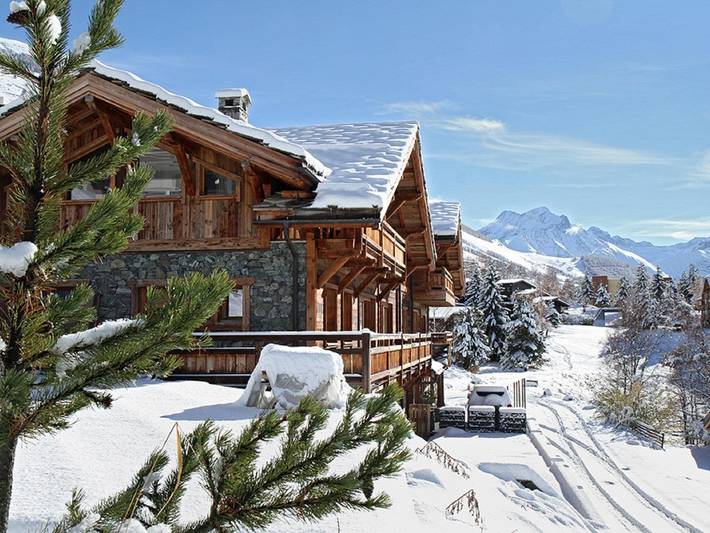 Chalet pour 14 personnes, avec Balcon ainsi que Terrasse et Piscine dans Les Deux Alpes