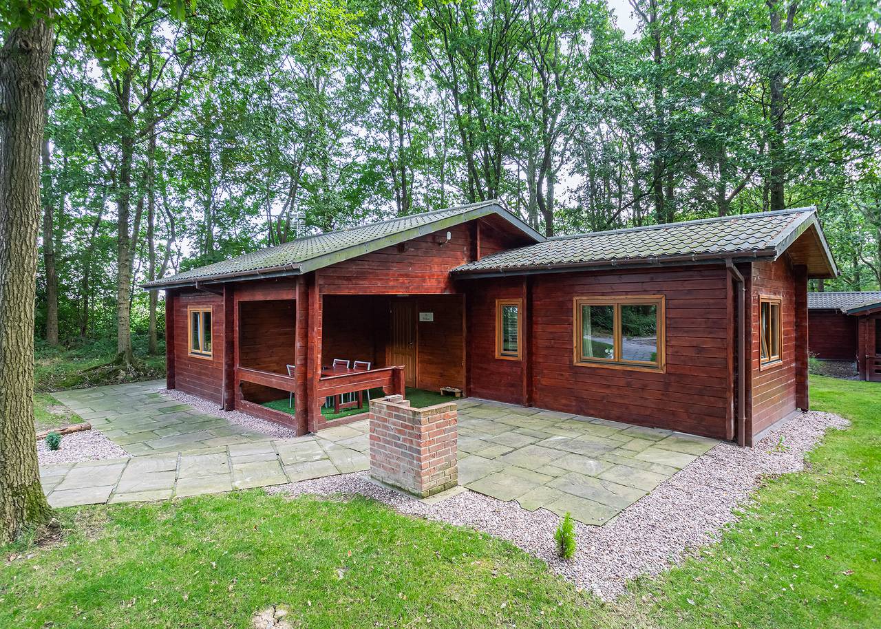 Woodland Willow Lodge in Shropshire
