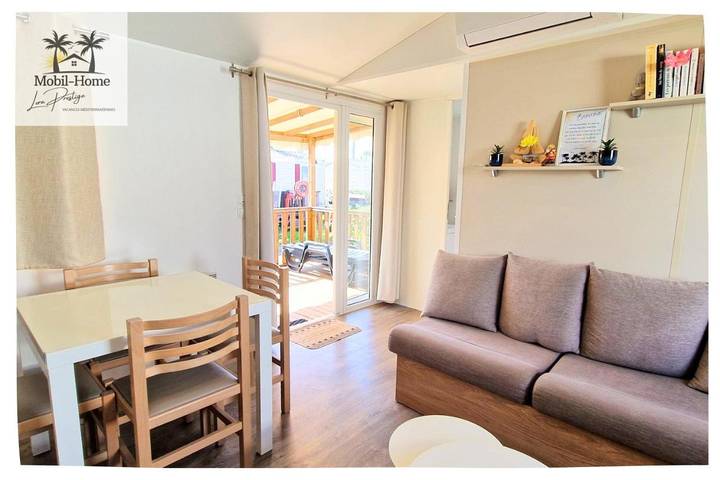 Camping pour 6 personnes, avec terrasse et jardin ainsi que jacuzzi et piscine à Valras-Plage - 4