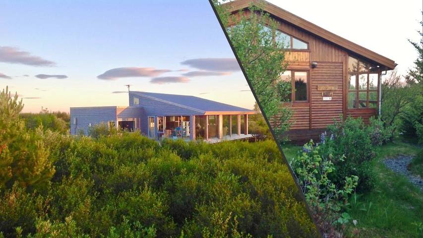 Ferienhaus für 16 Personen, mit Ausblick und Garten in Island