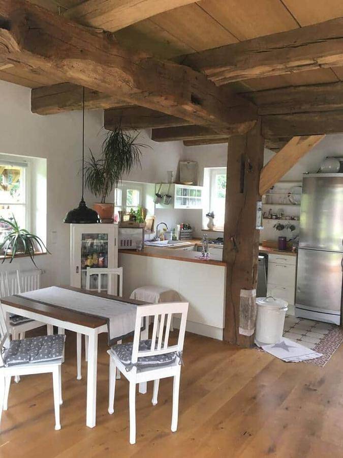 Fachwerkhaus am See mit Fass-Sauna im Münsterland in Warendorf, Kreis Warendorf