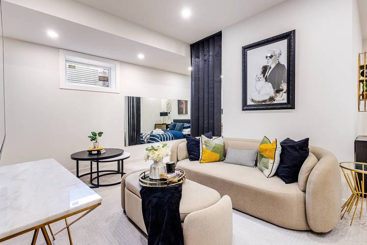 Gemütliche Luxussuite mit privatem Kino in Calgary, Kanadische Rocky Mountains