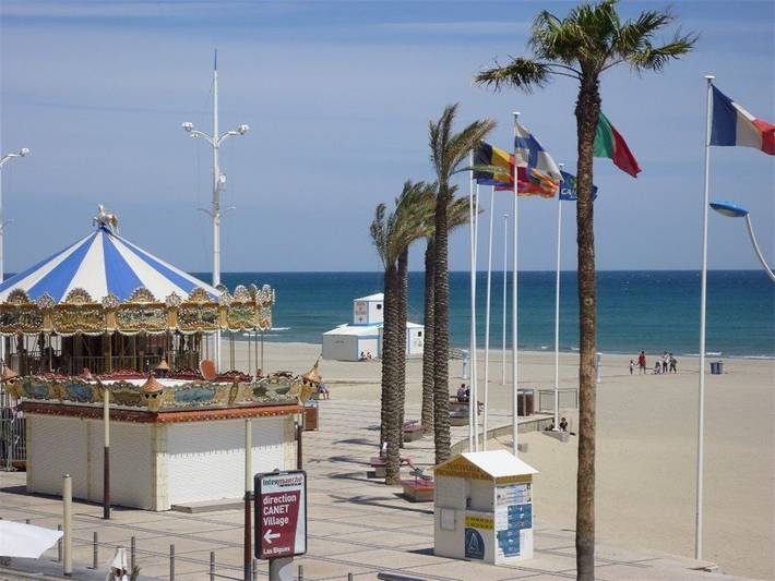 Gîte pour 4 personnes, avec balcon dans Casino Du Canet En Rousillon