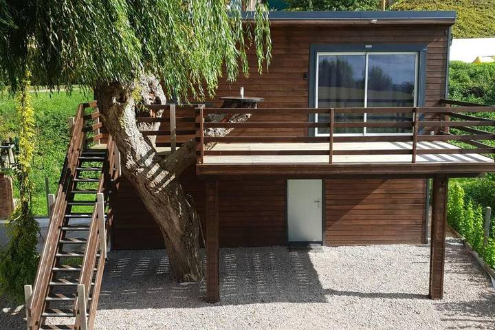 Gîte pour 2 personnes, avec vue et jardin dans Saint-Wandrille-Rançon
