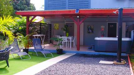 Maison d’hôte pour 4 personnes, avec terrasse et vue à Lamentin (Guadeloupe)