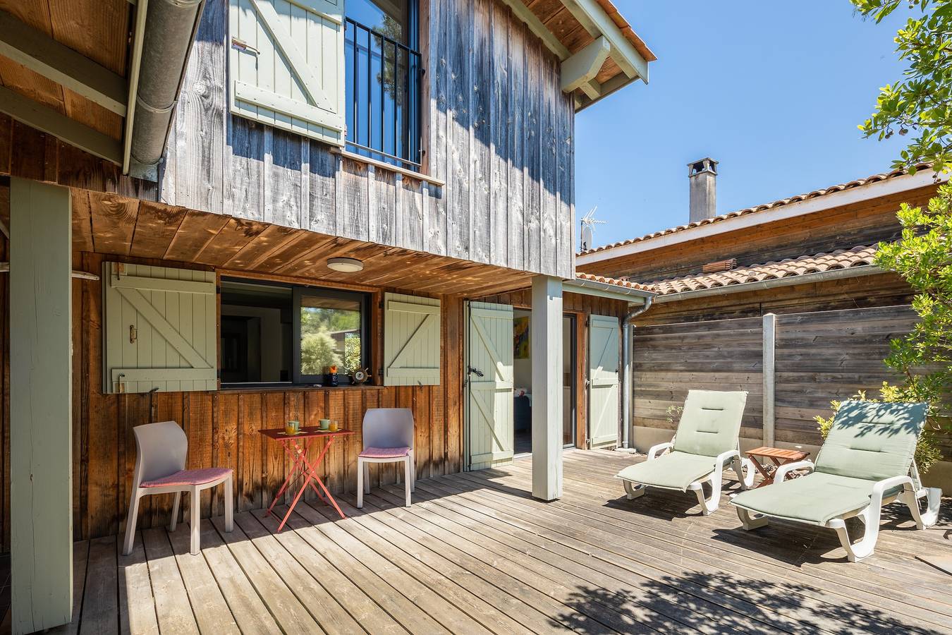 Chalet 'Piqueyrot' en zona de reserva natural con 2 terrazas in Hourtin, Parque natural regional del Médoc