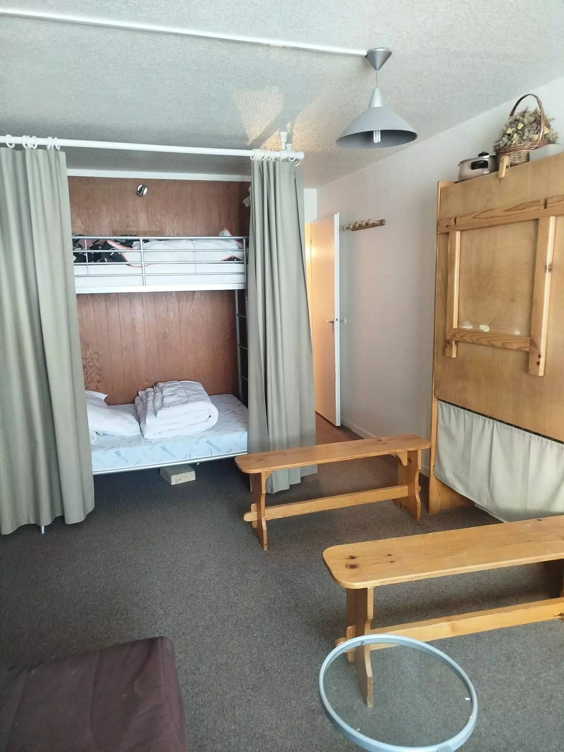 Studio entier, Studio + coin cabine au pied des pistes 5 personnes - Budget in La Mongie, Bagnères-de-Bigorre