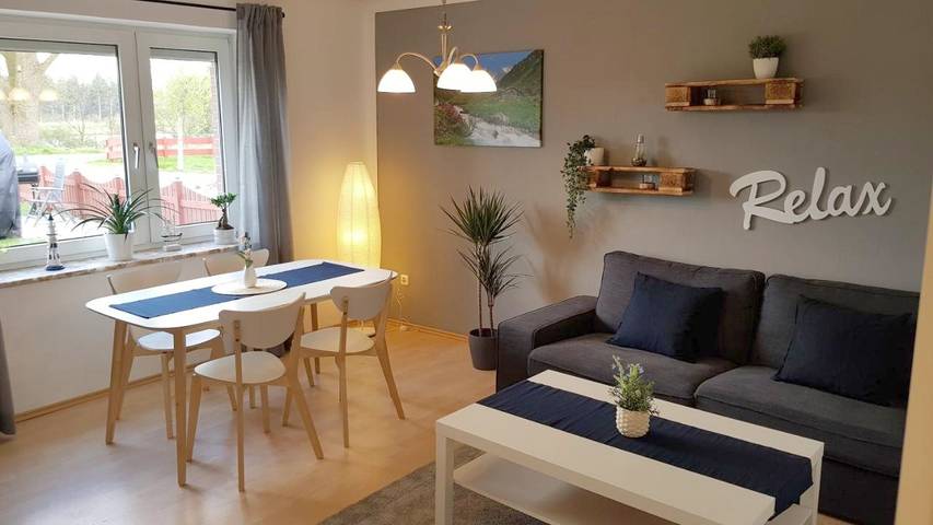 Ferienwohnung für 3 Personen, mit Terrasse und Garten sowie Sauna und Ausblick in Breiholz - 3