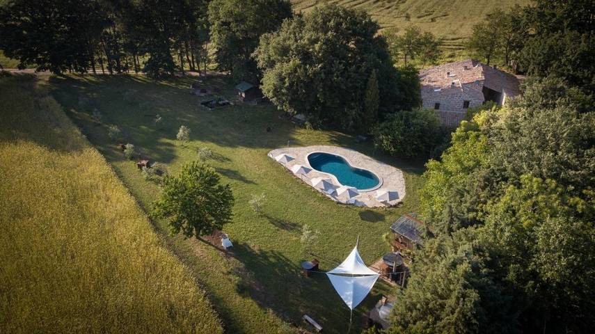 Hotel per 2 persone, con giardino e piscina nonché panorama in Sorano