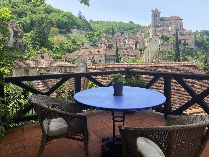 Gîte pour 2 personnes, avec jardin ainsi que balcon et vue à Saint-Cirq-Lapopie - 4