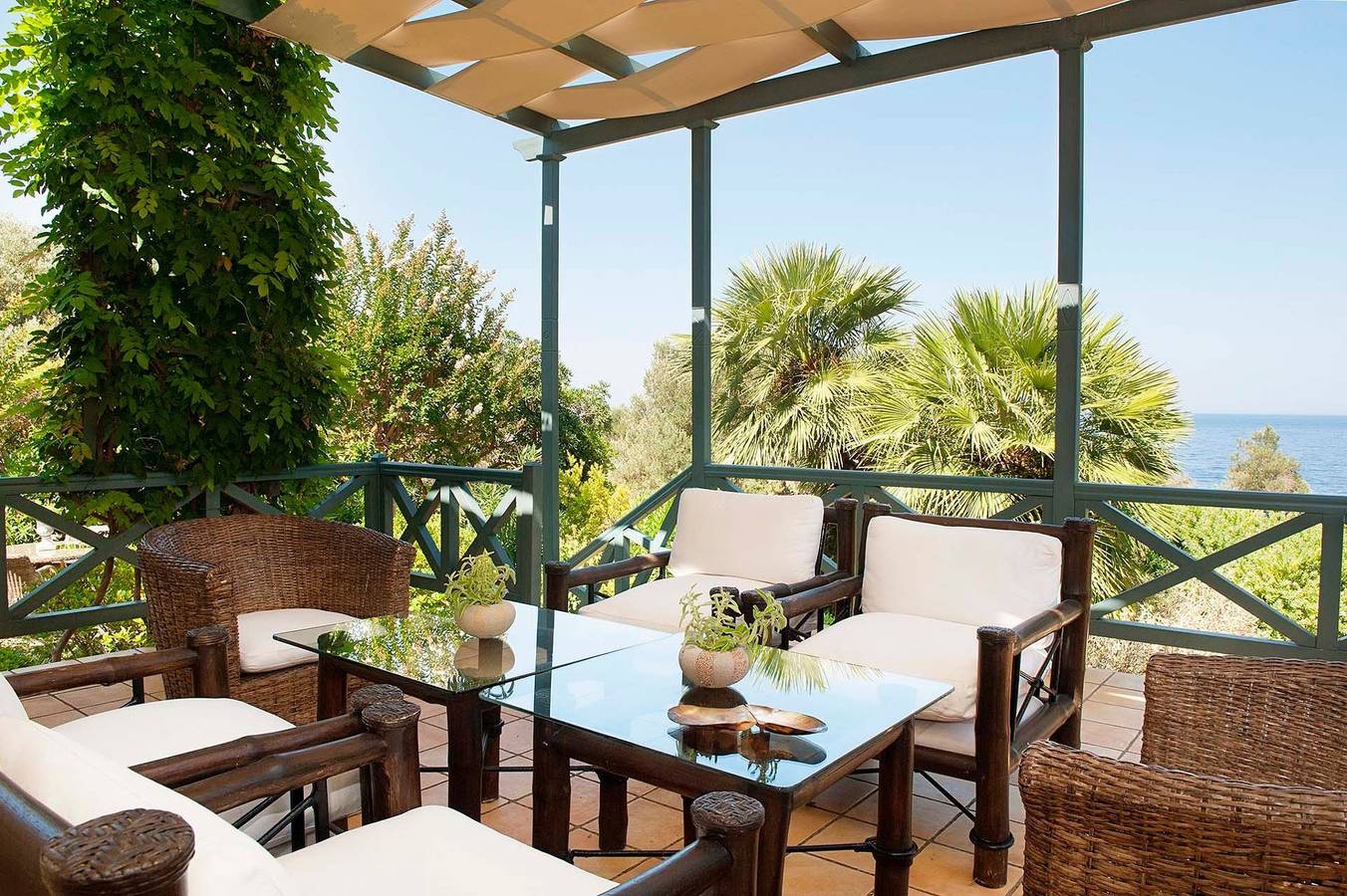 Dazzling Samos Villa | Villa Mafalda | 3 Villa Complex | 10 Bedrooms | Beach Front | Breathtaking Sea Views | Spacious Furnished Sun Terrace | Private Outdoor Pool | Bbq Facilities | Shaded Outdoor Dining Area | Private Garden | Karlovasi in Samos