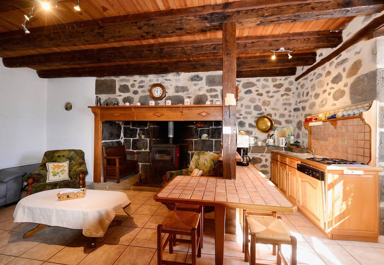 Maison confortable avec vue sur la montagne à Le Fau in Le Fau, Parc naturel régional des Volcans d'Auvergne
