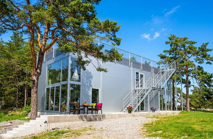 Ganze Wohnung, Künstlervilla in den Schären Stockholms mit Meerblick nach drei Seiten in Nacka, Stockholmer Schärengarten