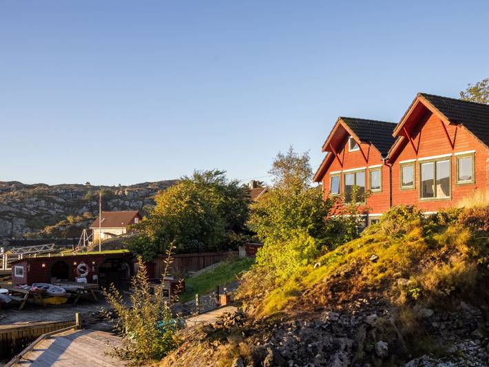 Ferienhaus für 6 Personen, mit Terrasse und Garten sowie Sauna in Bømlo