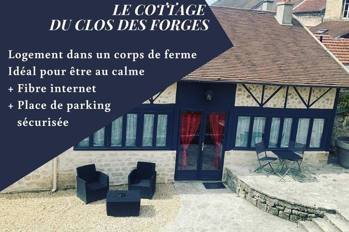 Maison de campagne pour 4 personnes, avec jardin, animaux acceptés à Saint-Leu-d'Esserent