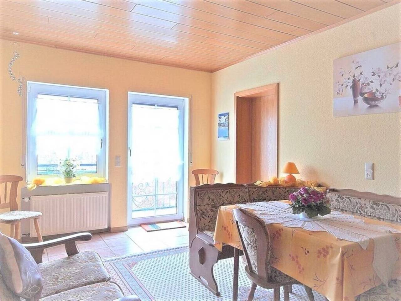 Ganze Wohnung, Ferienwohnung 'Sonnenblick - Fewo 1' mit Balkon und Wi-Fi in Fischbach bei Dahn, Landkreis Südwestpfalz
