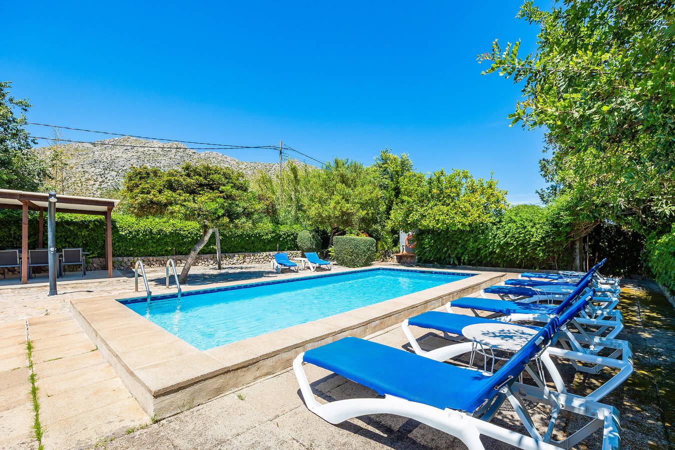 Chalet Cana Can mit Bergblick, Pool, Wlan und Terrasse in Pollença Stadt, Pollença
