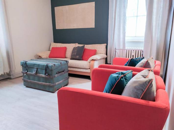 Ferienwohnung für 5 Personen, mit Terrasse und Garten sowie Ausblick in Bitburg