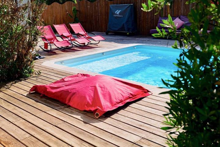 Location de vacances pour 8 personnes, avec jardin ainsi que piscine et vue, animaux acceptés à Le Porge - 3