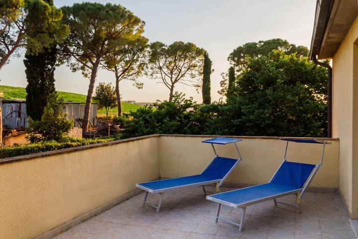 Appartamento "Alba" in Maremma con terrazza, piscina all'aperto e Wi-Fi in Roccastrada, Provincia di Grosseto