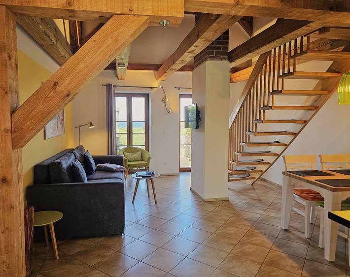 Ferienwohnung für 3 Personen, mit Terrasse und Ausblick