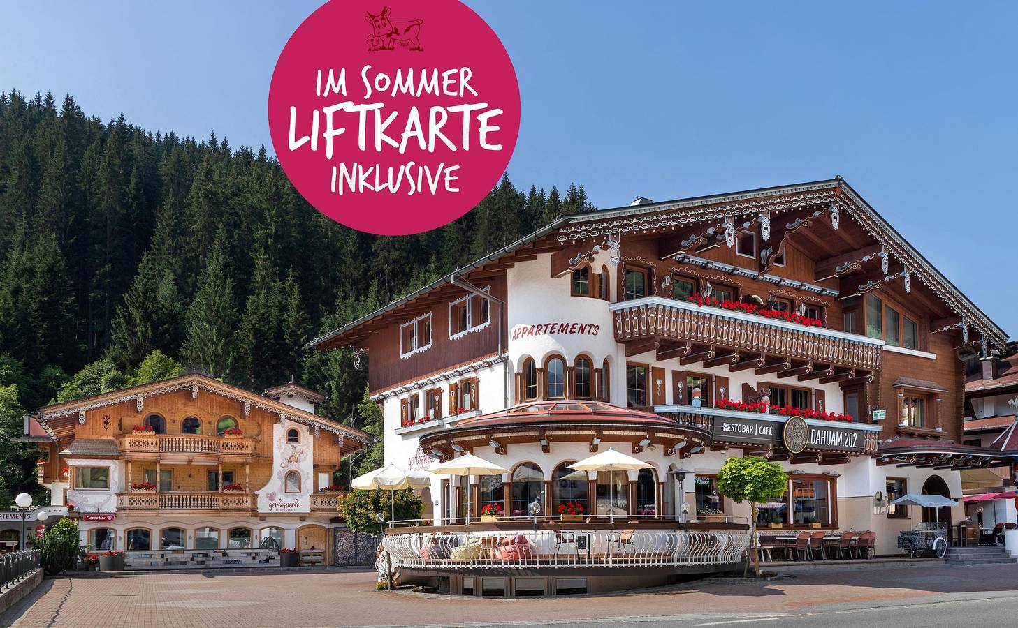 Geheel vakantieappartement, 3-Zimmer Appartement Heimat 54 m² in Gerlos, Zillertaler Alpen