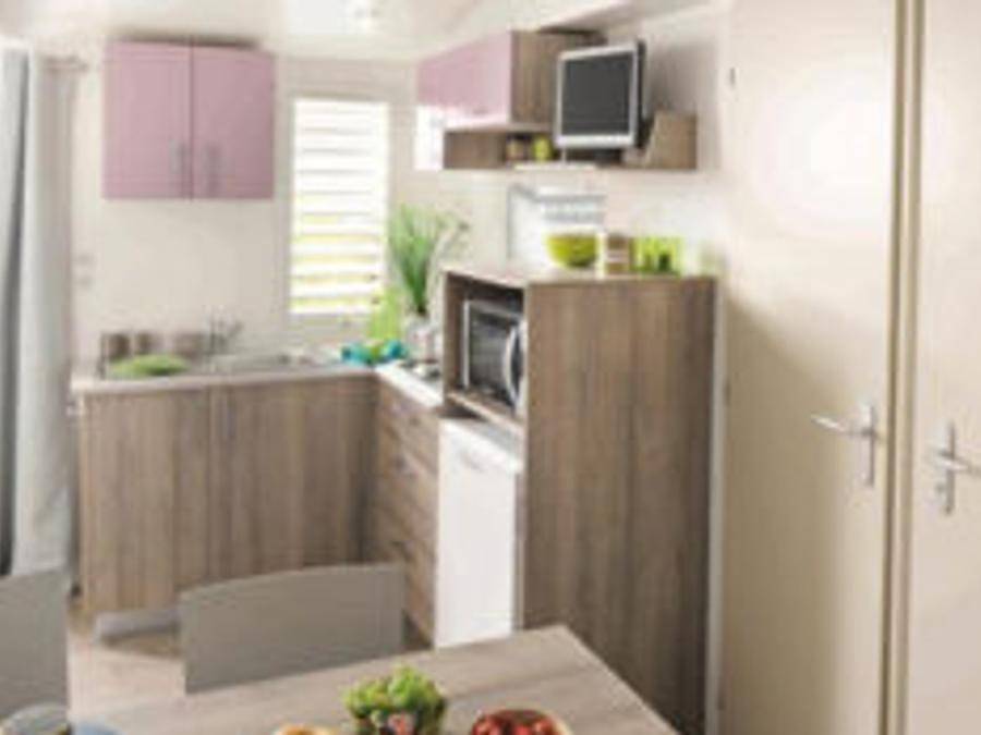 Flower Camping Les Cadenières - Mobilhome 5 personas - Comodidad Casa Móvil Sin Aire Acondicionado 2 dormitorios, 23 m², 2 baños in Villecroze, Region de Draguignan