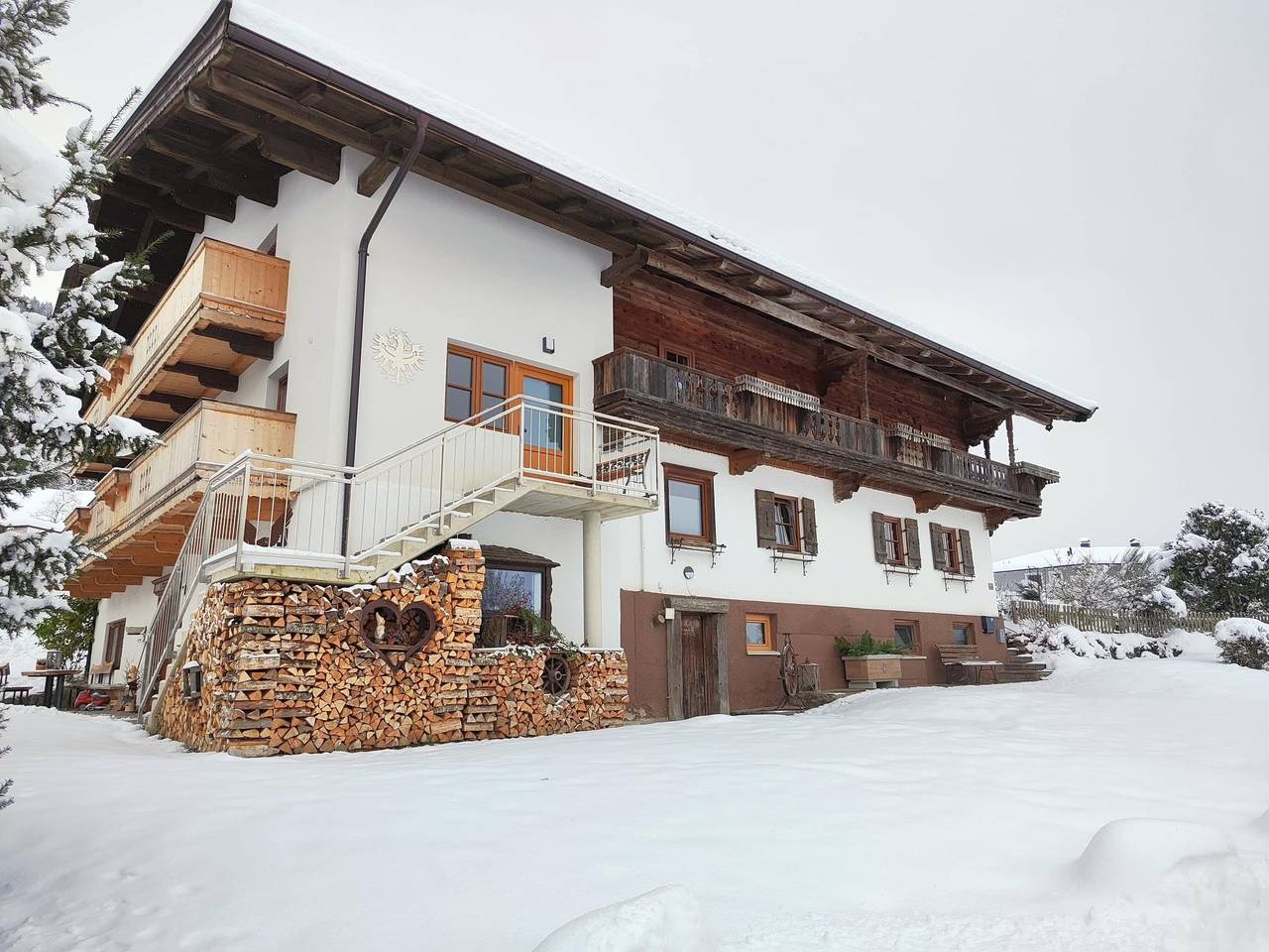 Ganze Wohnung, Zwei Ferienwohnungen am Bauernhof, Ski-Out in Itter, Kitzbüheler Alpen