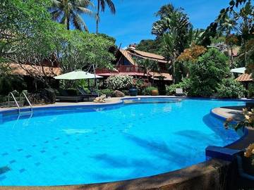 Cottage pour 8 personnes, avec vue ainsi que balcon et piscine dans Ban Bang Po