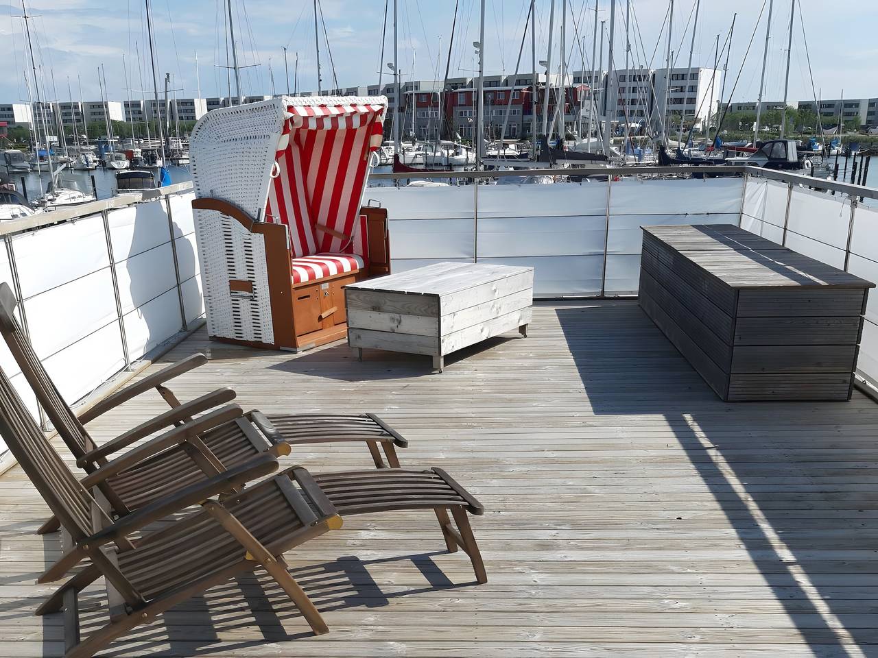 Mien Schipp mit Meerblick in Ostfehmarn, Burgtiefe Südstrand
