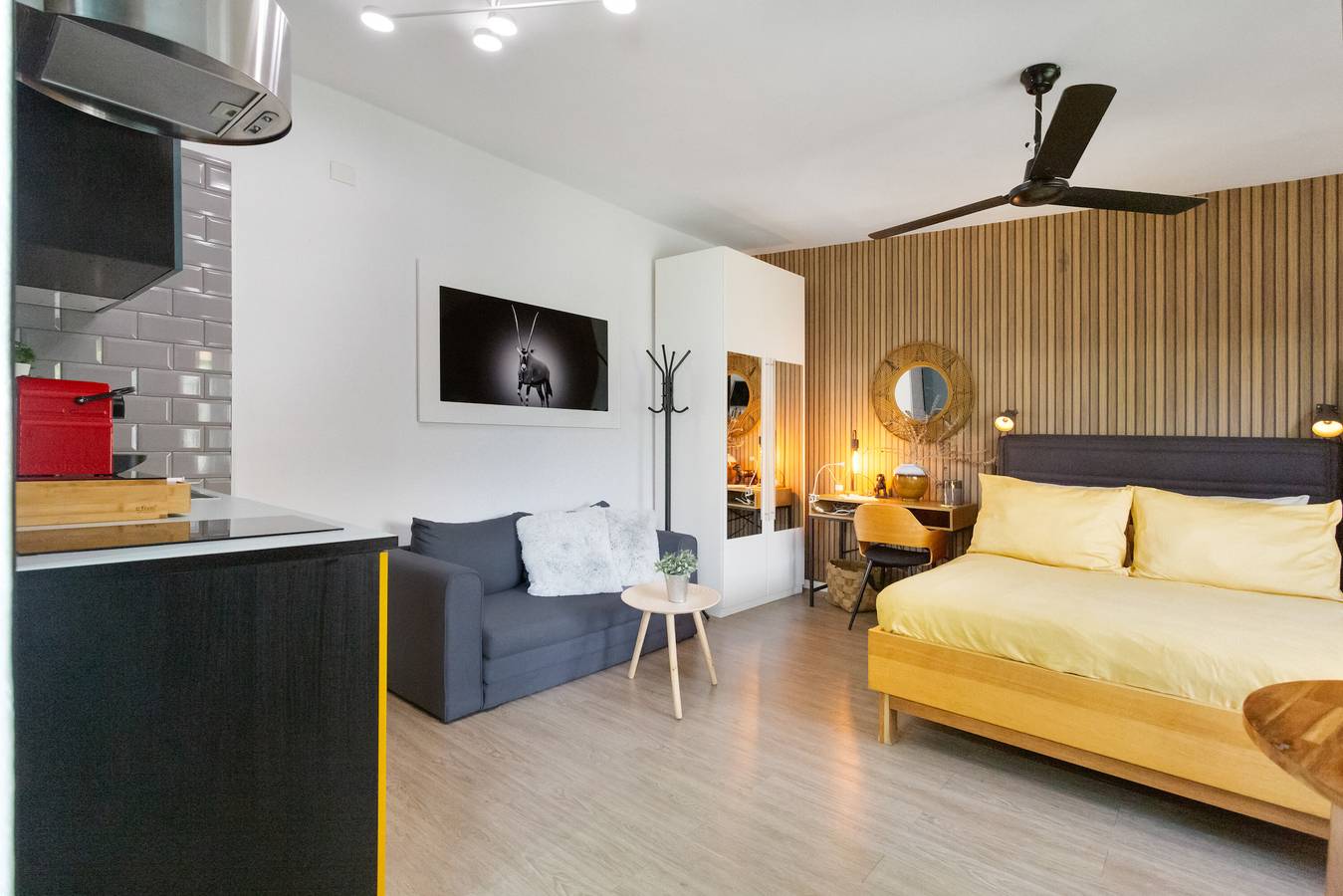 Entire apartment, Vacation Apartment 'Estudio Universidad En La Laguna' with Terrace, Shared Garden and Wi-Fi in MacKay (Canary Islands), San Cristóbal de La Laguna