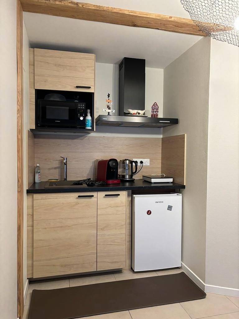 Studio entier, Zewwelatreppler - Chambre-Studio Cigogne in Sélestat, Région de Sélestat-Erstein