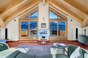 Ferienwohnung für 7 Personen, mit Ausblick und Terrasse sowie Seeblick, mit Haustier in St. Moritz