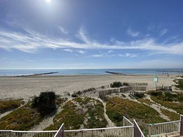 Gîte pour 6 personnes, avec terrasse, animaux acceptés dans Plage Du Petit Travers Carnon Plage