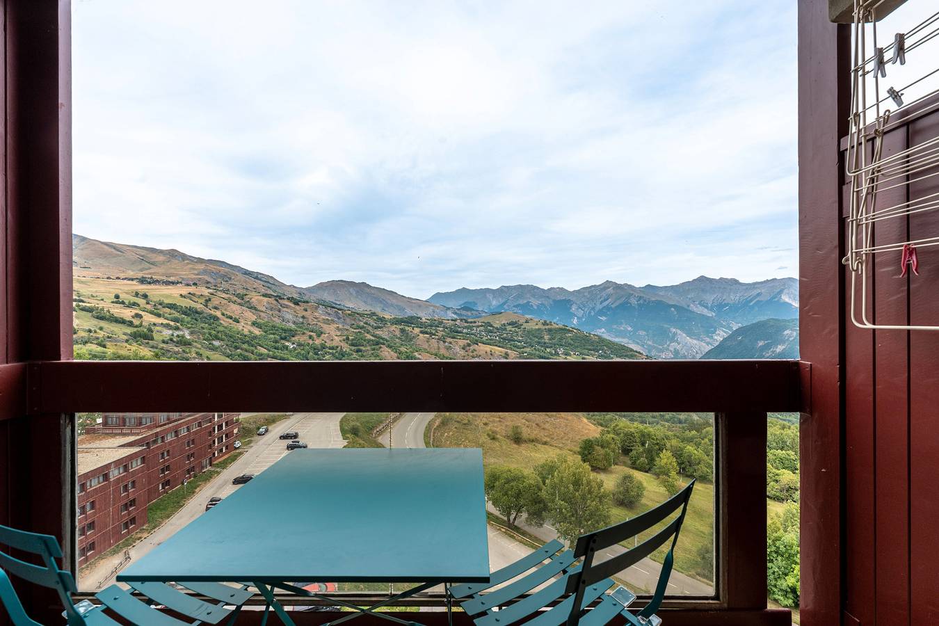 Estudio entero, Estudio 'Avec Vue Splendide' con Vista a la Montaña y Balcón in Le Corbier, Villarembert