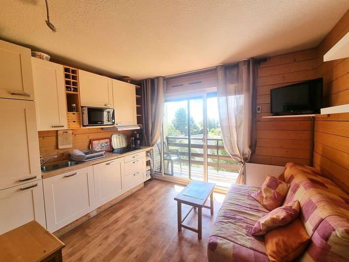 Studio pour 6 personnes, avec Balcon