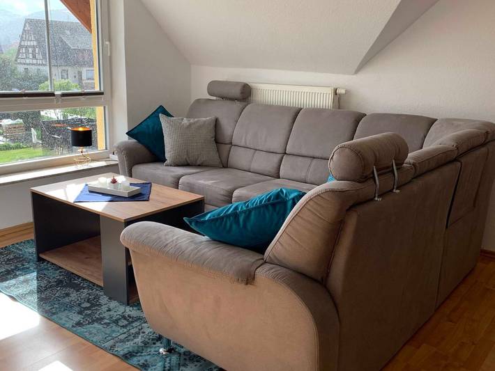 Ferienwohnung für 6 Personen, mit Garten und Balkon, kinderfreundlich